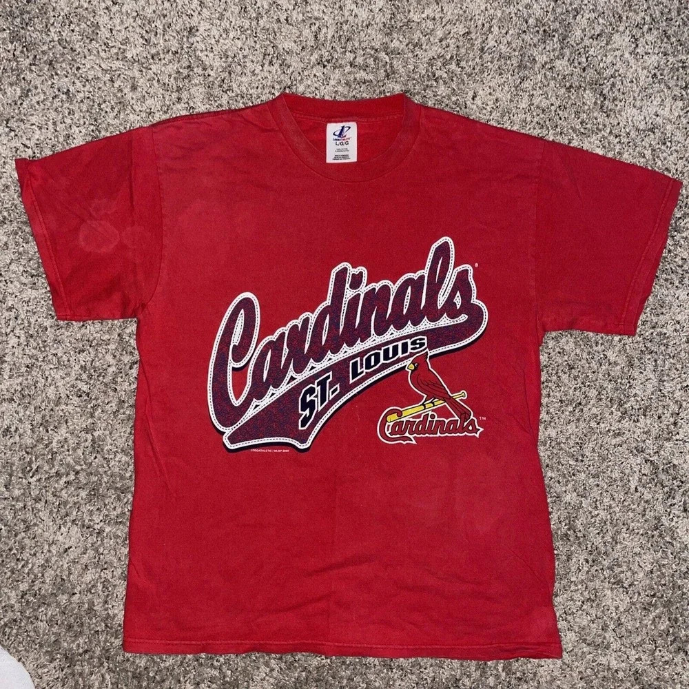 VTG Y2K St. Louis Cardinals Tee Size‎ L Logo Athletic RARE